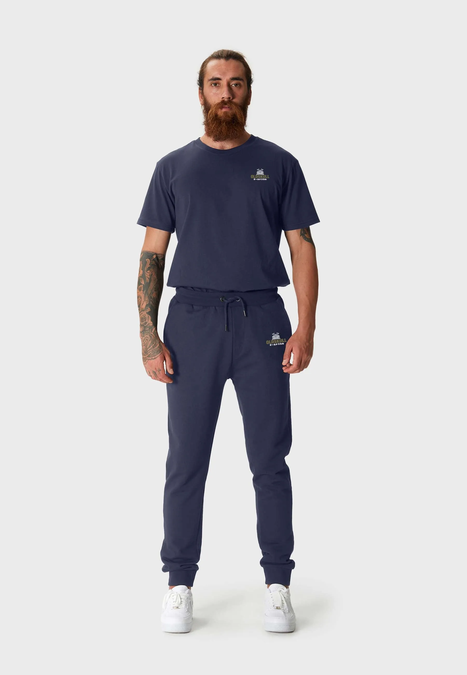 Oldskull Basic Kanji Sweat Jogger Navy Blue