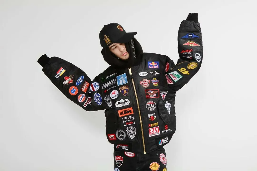 PATCHWORK BOMBER (GREEN)