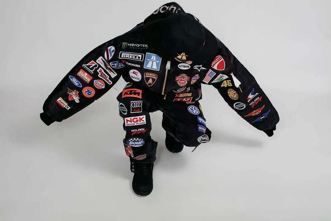PATCHWORK BOMBER (GREEN)