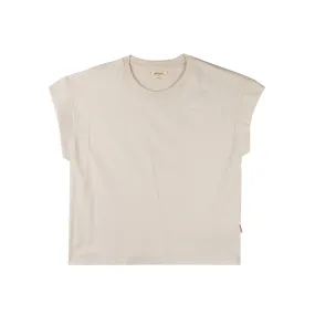 Petrol Basic Tees for Ladies Relaxed Fitting Shirt Trendy fashion Casual Top for Ladies 150163-U (Beige)