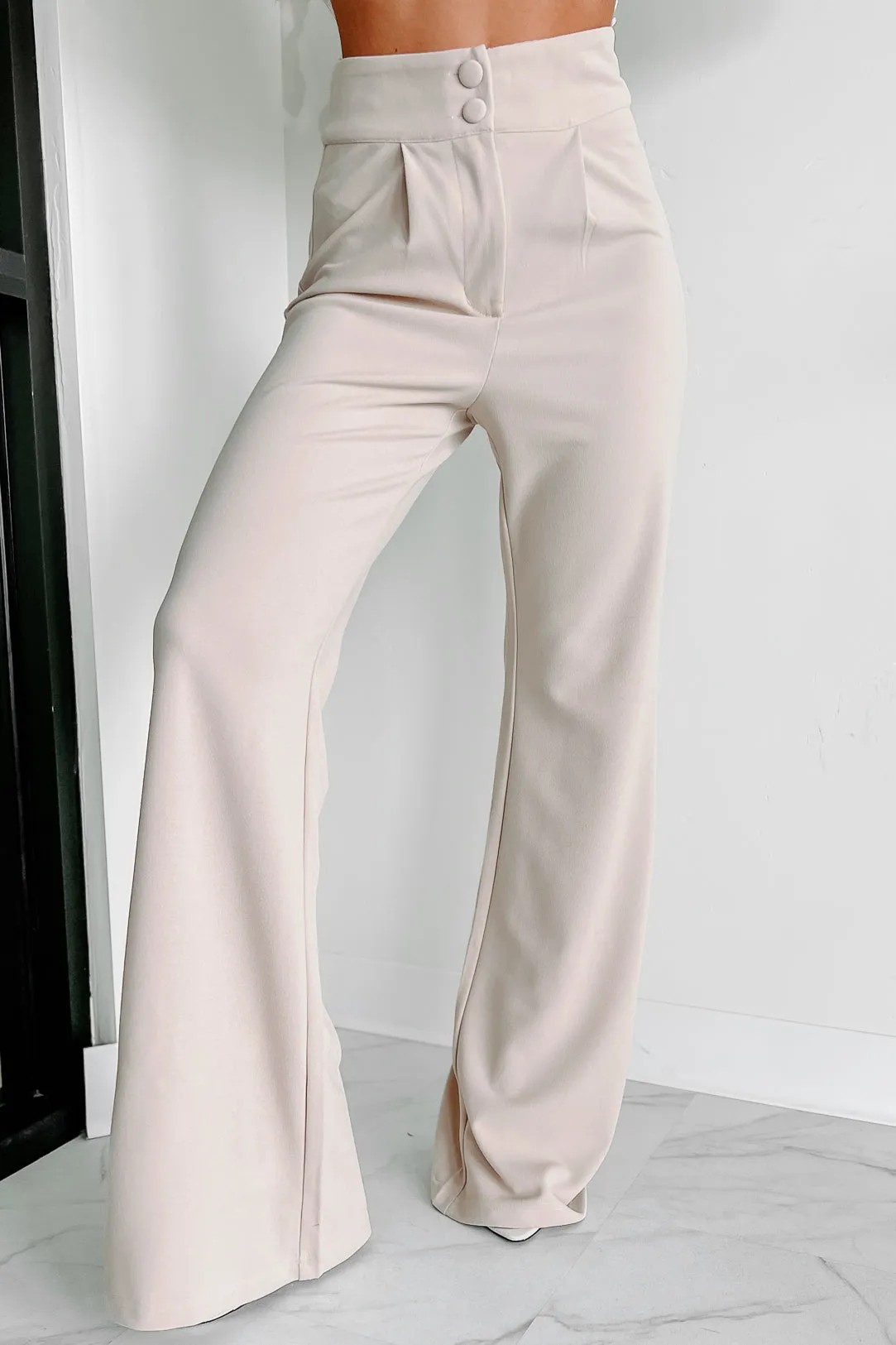 Professional Curtesy Two-Piece Pantsuit (Cream)