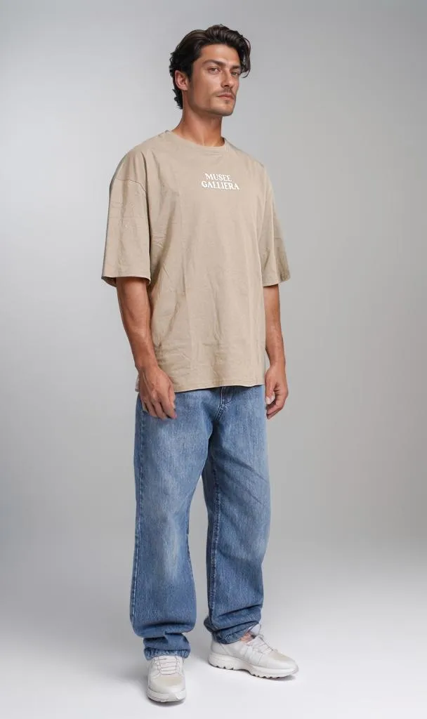 R207691 -Picasso Graphic T-Shirt - Beige