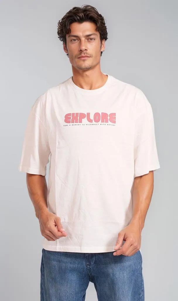 R207692 -Explore Graphic T-Shirt - Off White
