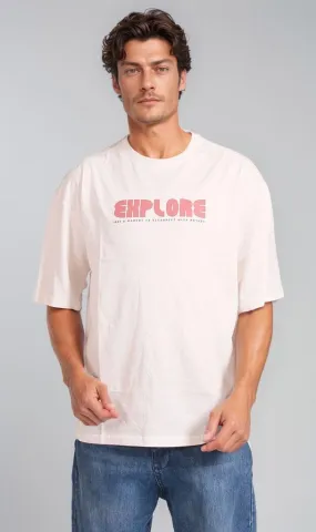 R207692 -Explore Graphic T-Shirt - Off White