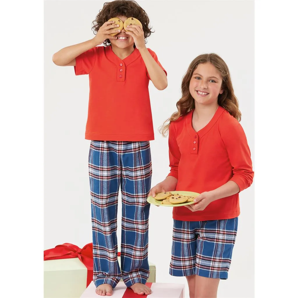 Simplicity Sewing Pattern S3041 Children's, Teens' and Adults' Lounge Shorts, Pants and Knit Top and Tunic