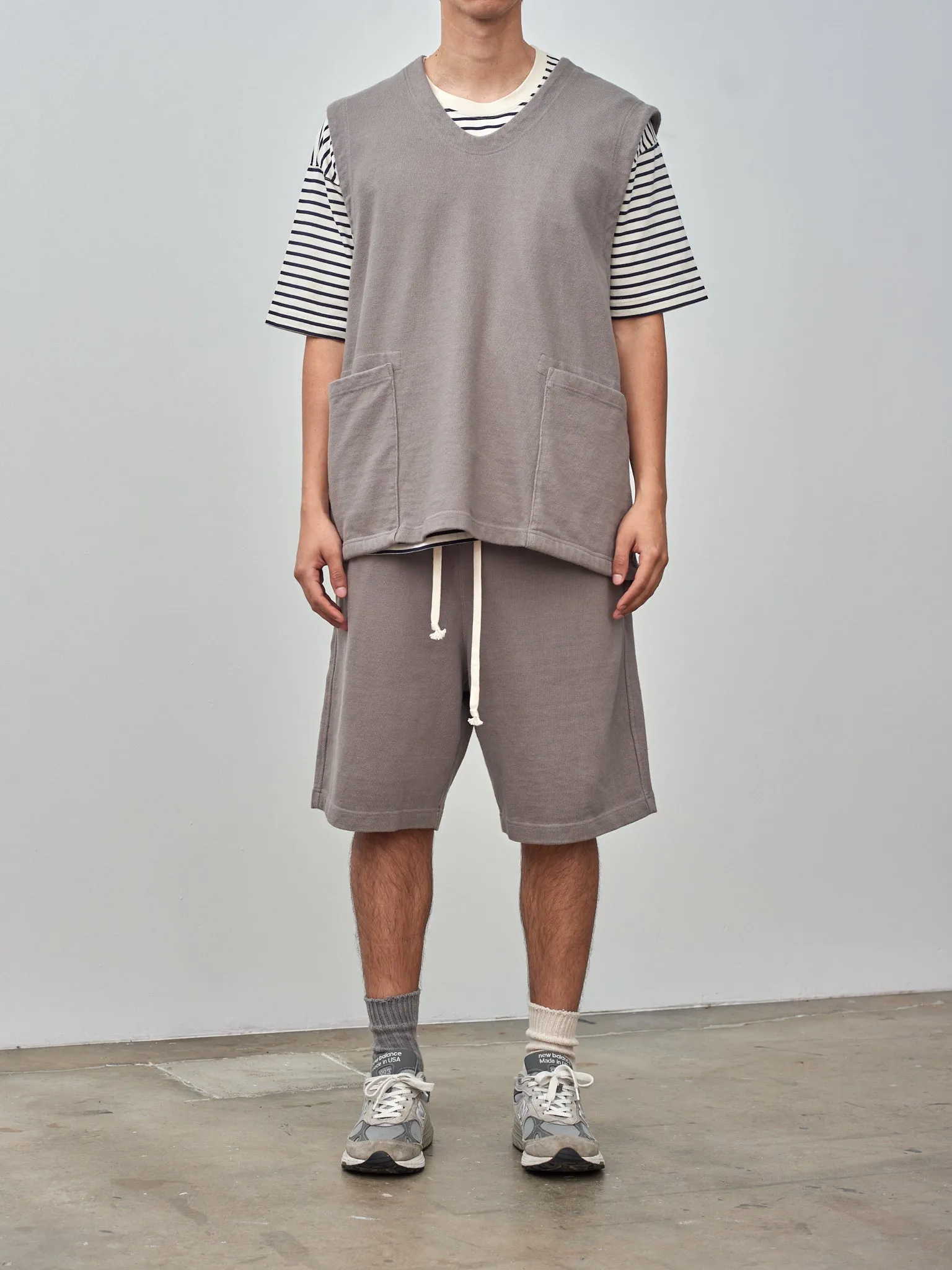 Soft Heavy Jersey Easy Big Shorts - Gray