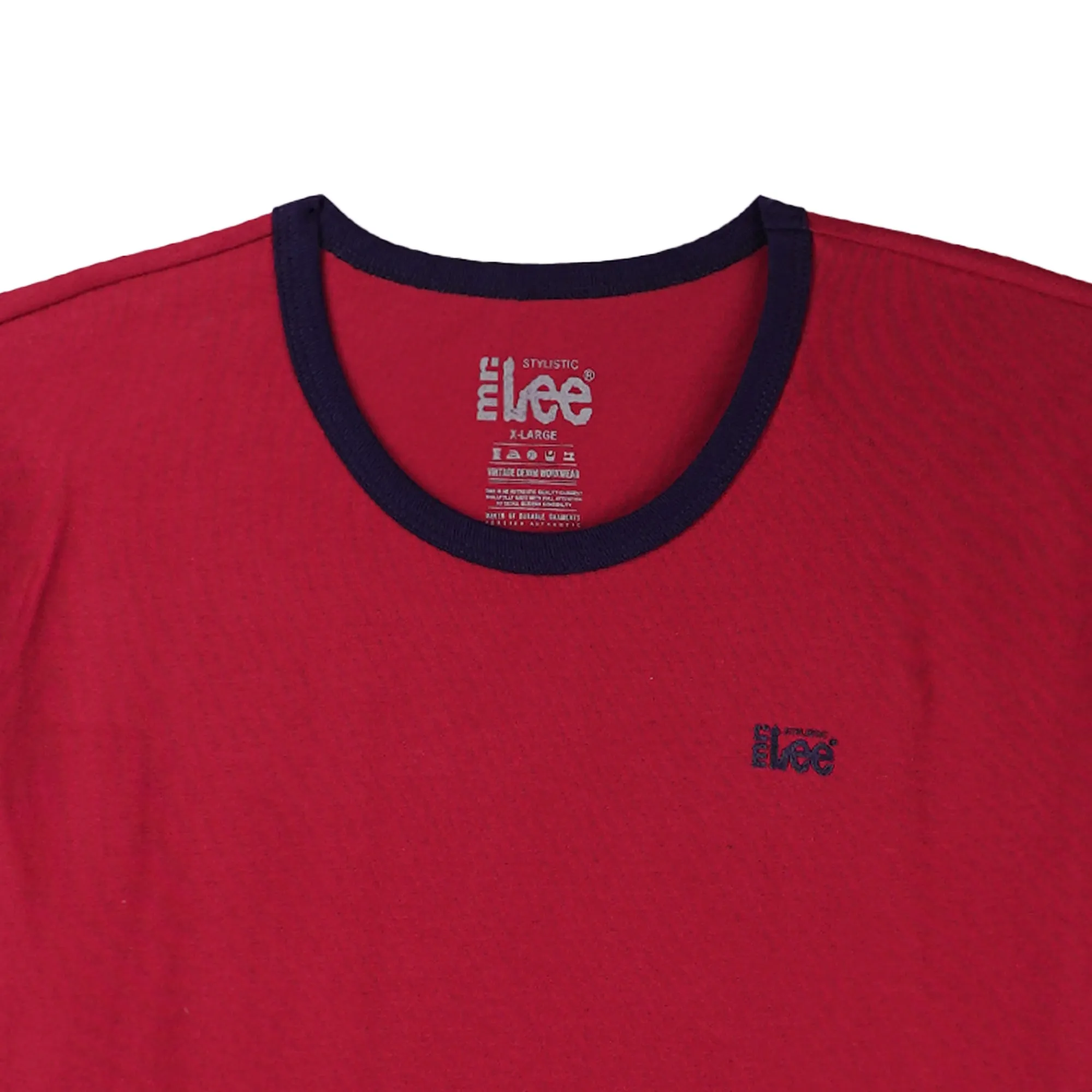Stylistic Mr. Lee Men's Basic Tees Semi body Fit 150472-U (Maroon)