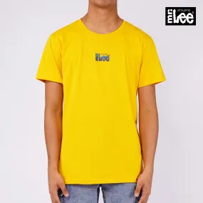 Stylistic Mr. Lee Men's Basic Tees with Back Print Semi Body Fit 148729-U (Artisan Gold)
