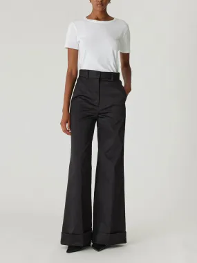 Techy Sateen Wide Leg Pant