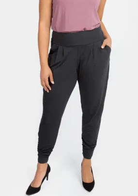 The Dressy Sweatpant in Dark Grey Petite