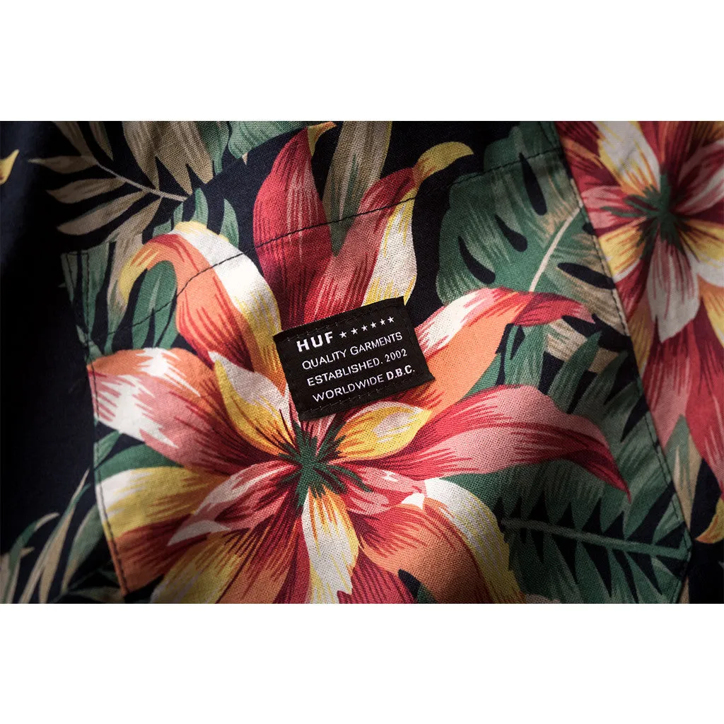 VINTAGE TROPICANA EASY SHORTS // BLACK