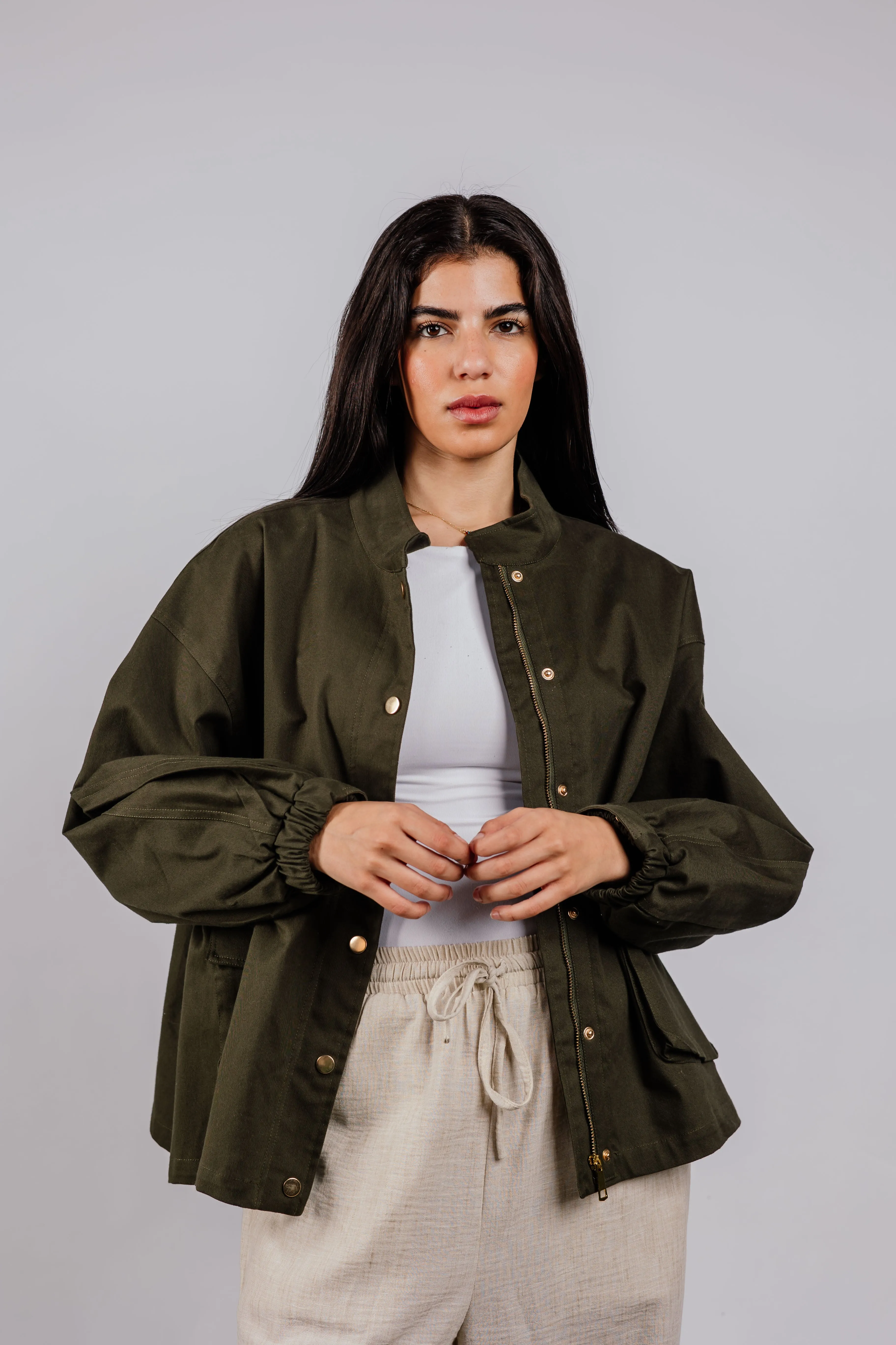 Zip up utility Jacket